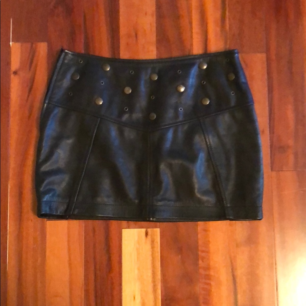 ‼️SOLD‼️ Leather Mini Skirt